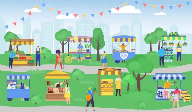 At the market preschool cover photo
