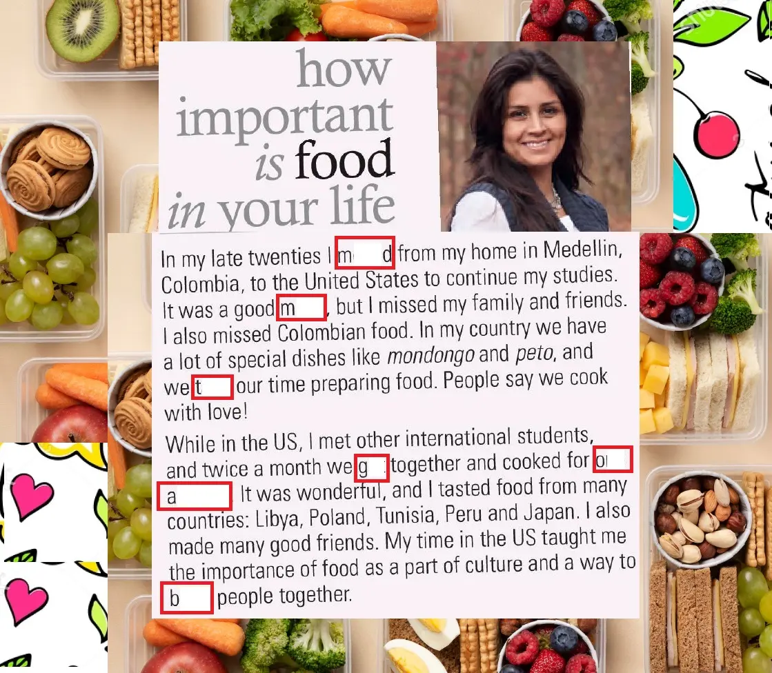 Food in your life_Speakout pre-int cover photo